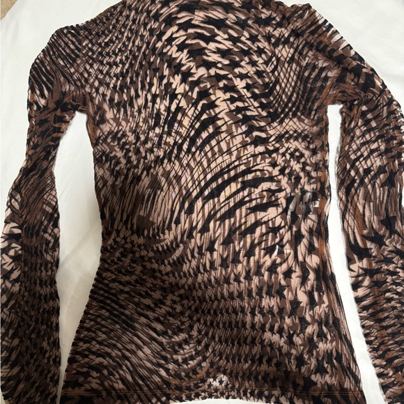 Mugler flocked star illusion turtleneck - Picture 3 of 7